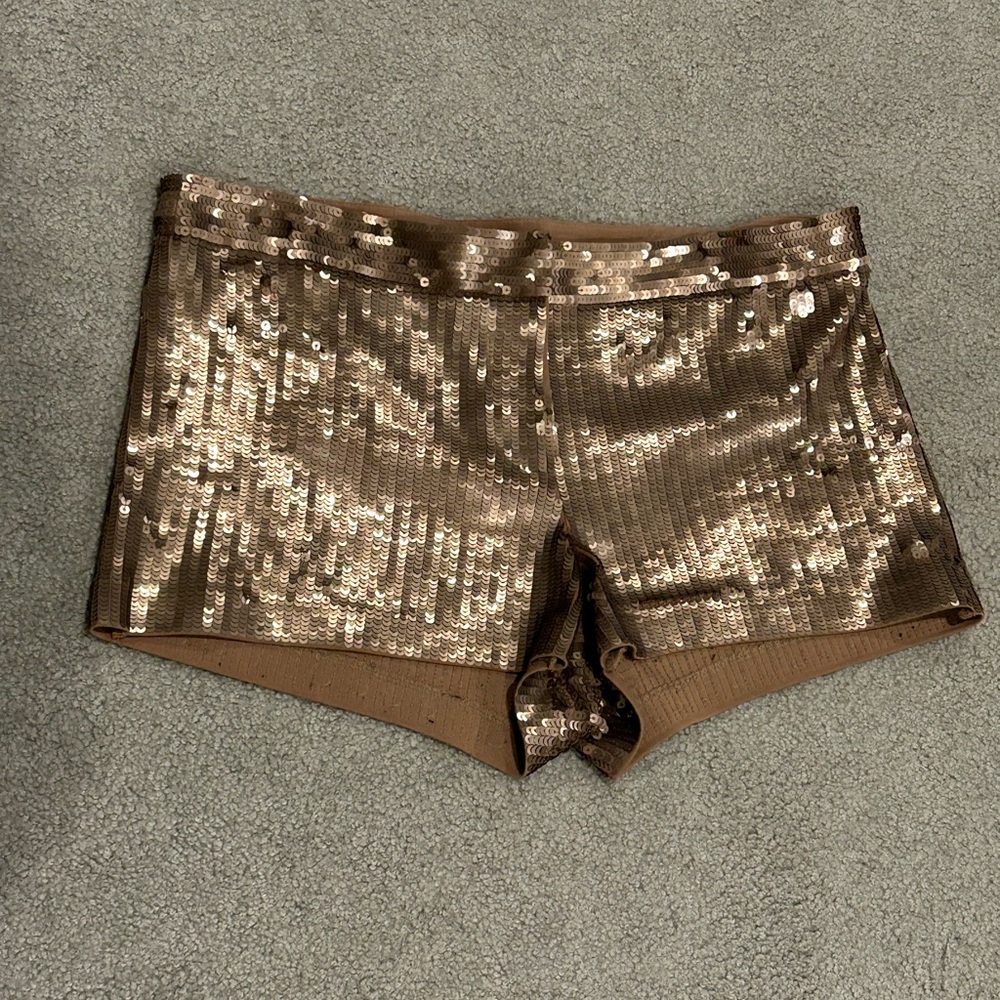 Gold Sequin Shorts